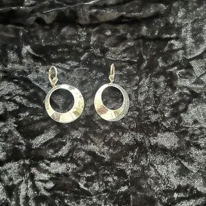 Mod silver earrings